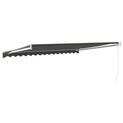 Прибираща се тента антрацит 4,5x3 м плат и алуминий