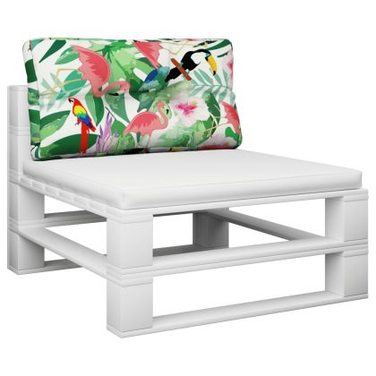 Палетна възглавница, многоцветна, 80x40x12 см, текстил