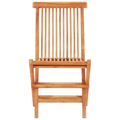 Бистро комплект 3 части, възглавници на червено каре, тик масив