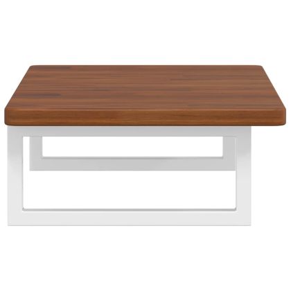 Стенен рафт за мивка, стомана и масивно дърво дъб