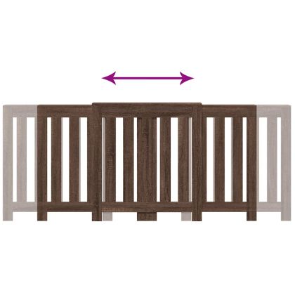 Капак за радиатор, кафяв дъб, 205x21,5x83,5 см, инженерно дърво