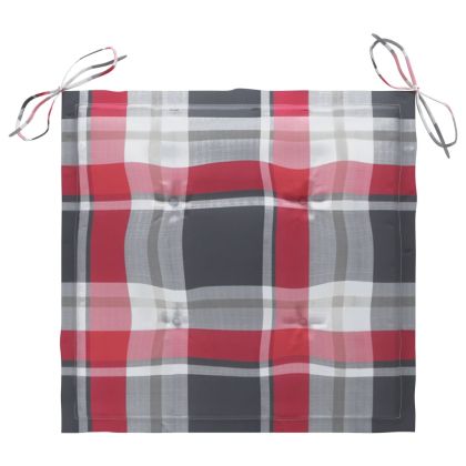 Сгъваеми градински столове, 2 бр, с възглавници, акация масив