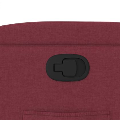 Стол реклайнер, виненочервен, текстил