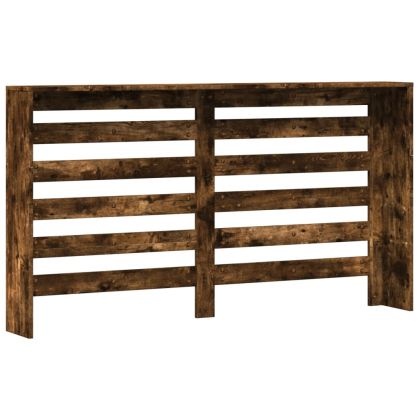 Капак за радиатор, опушен дъб, 149x20x82 см, инженерно дърво