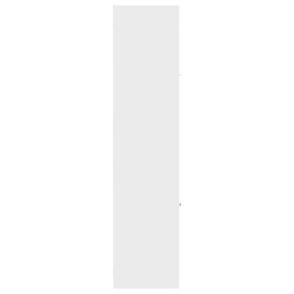 Аптекарски шкаф, бял, 30x41x174,5 см, инженерно дърво