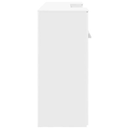 Приемно бюро, бяло, 200x50x103,5 см, инженерно дърво