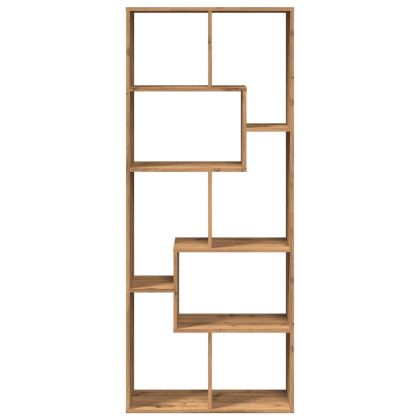 Разделител за стая / библиотека, дъб артизан, 67x25x161,5 см