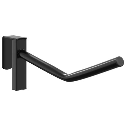 Стойка за седло с кука за юзда преносима черна желязо едно рамо