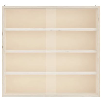 Дървена колекционерска витрина с врати 40x8,5x37 см