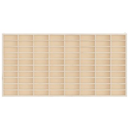 Дървена колекционерска витрина с 80 отделения 80x4,5x40,5 см