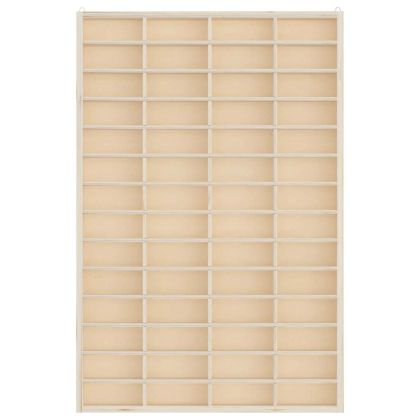 Дървена колекционерска витрина с 56 отделения 40x4,5x60 см