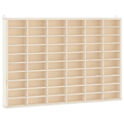 Дървена колекционерска витрина с 60 отделения 60x4,5x40,5 см