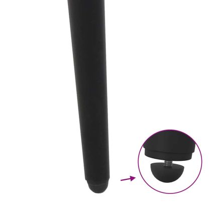 Крака за масичка за кафе, конична форма, 4 бр., черни, 42-43 см, стомана