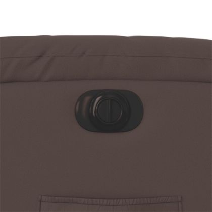 Електрически наклоняем стол, кафяв, изкуствена кожа