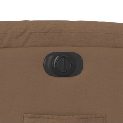 Електрически наклоняем стол, кафяв, текстил