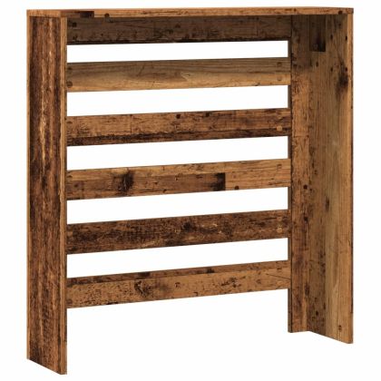 Капак за радиатор, старо дърво, 78x20x82 см, инженерно дърво