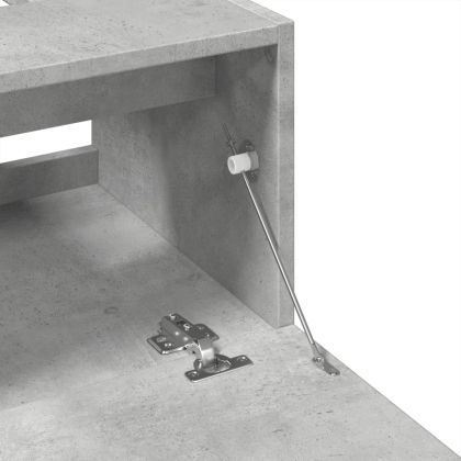 Долен шкаф за мивка, бетонно сив, 40x37x59 см, инженерно дърво