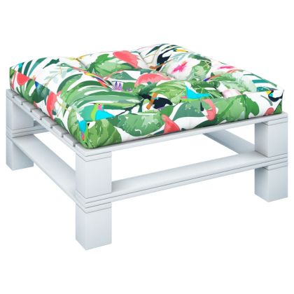 Палетна възглавница, многоцветна, 80x80x12 см, текстил