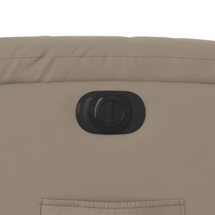 Електрически стол реклайнер, капучино, изкуствена кожа