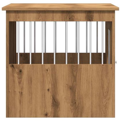 Клетка за куче мебел, дъб артизан, 45x62x59 см, инженерно дърво