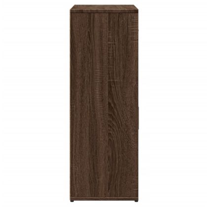 Сайдборд, кафяв дъб, 60x30x84 см, инженерно дърво