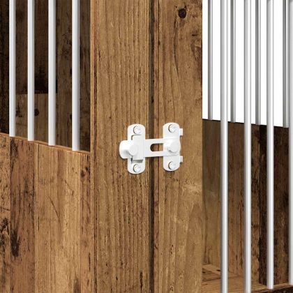 Мебели за кучешки клетки от старо дърво 55x80x68 cm