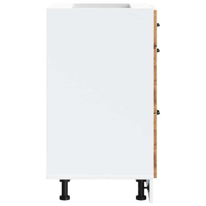 Кухненски шкаф Lucca, старо дърво, инженерно дърво