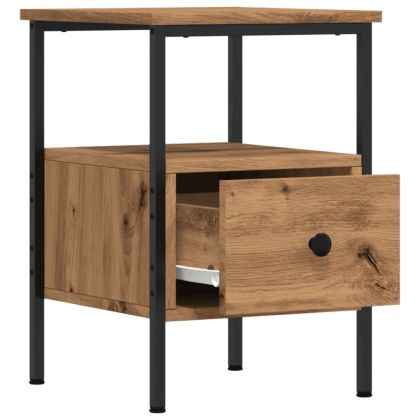 Нощни шкафчета, 2 бр дъб артизан 34x36x50 см инженерно дърво