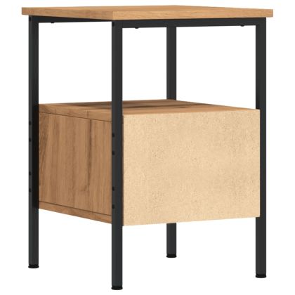 Нощни шкафчета, 2 бр дъб артизан 34x36x50 см инженерно дърво