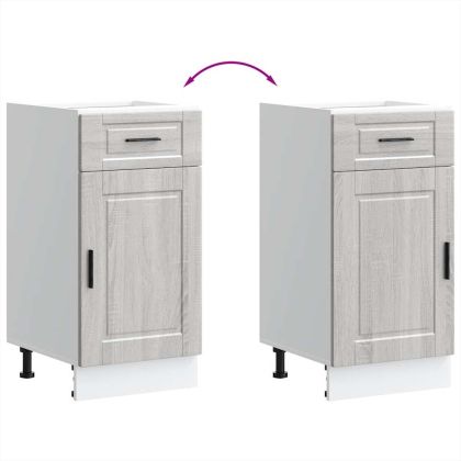 Кухненски шкаф Porto, сив сонома, инженерно дърво