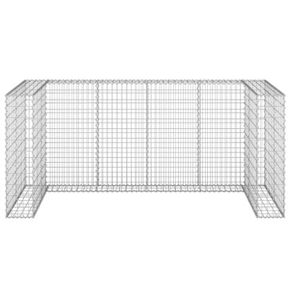 Габионна стена за контейнери поцинкована стомана 254x100x110 см