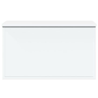 Кутия за съхранение, бяла, 60x35x35 см, инженерна дървесина