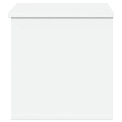 Кутия за съхранение, бяла, 60x35x35 см, инженерна дървесина