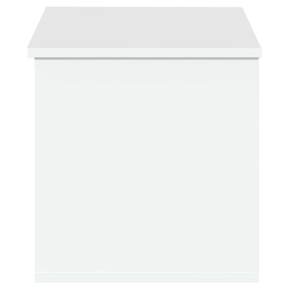 Кутия за съхранение, бяла, 90x35x35 см, инженерна дървесина