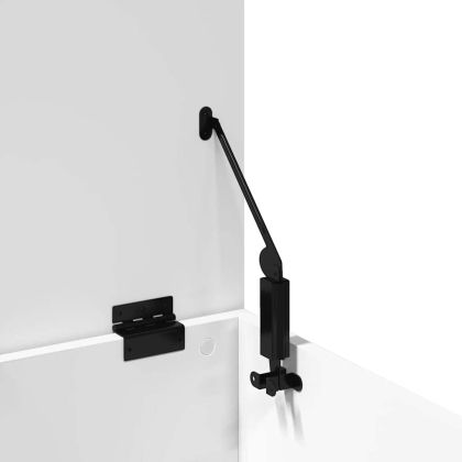 Кутия за съхранение, бяла, 90x35x35 см, инженерна дървесина