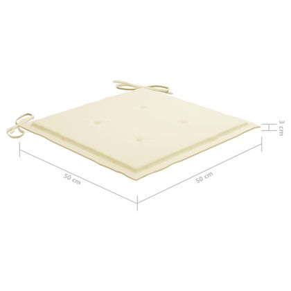 Градински столове 4 бр с възглавници масивно акациево дърво