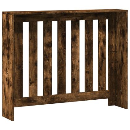 Капак за радиатор, опушен дъб, 104x20x82 см, инженерно дърво