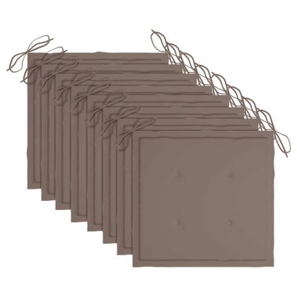 Градински столове 8 бр с възглавници масивно акациево дърво