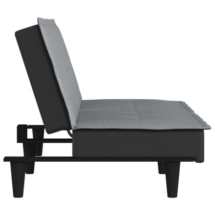 Разтегателно канапе, светлосиво, плат