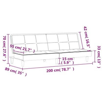 Разтегателно канапе, светлосиво, плат