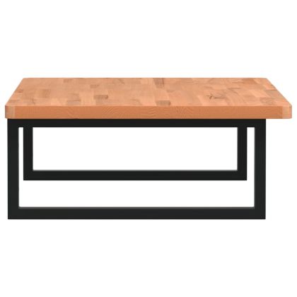 Стенен рафт за мивка, стомана и масивно дърво бук