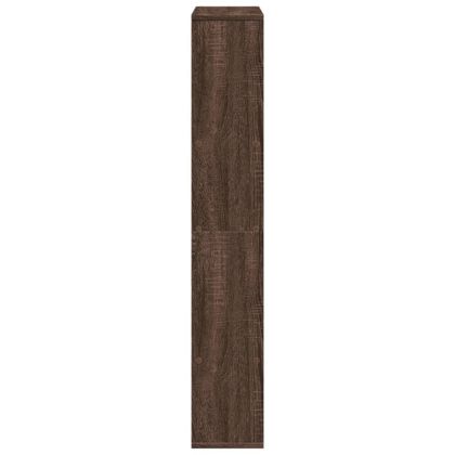 Библиотека, кафяв дъб, 72x20x120 см, инженерно дърво