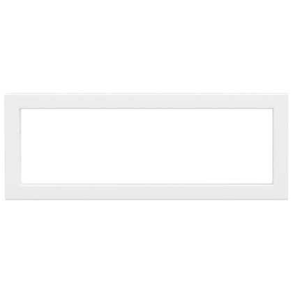 Рафтови скоби за мивка, 2 бр, бял, правоъгълни, стомана