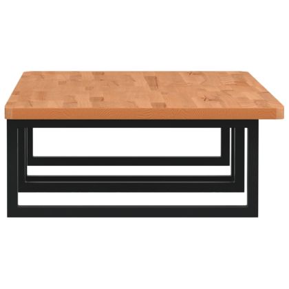 Стенен рафт за мивка, стомана и масивно дърво бук