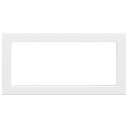 Рафтови скоби за мивка, 2 бр, бял, правоъгълни, стомана