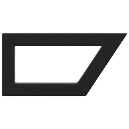 Рафтови скоби за мивка, 2 бр, черен, трапецовидни, стомана