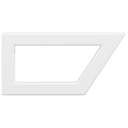 Рафтови скоби за мивка, 2 бр, бяла, трапецовидни, стомана