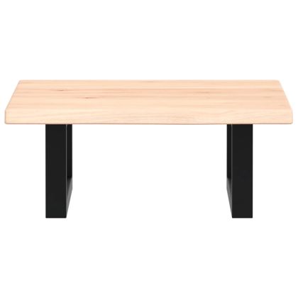 Стенен рафт за мивка, стомана и масивно дърво дъб