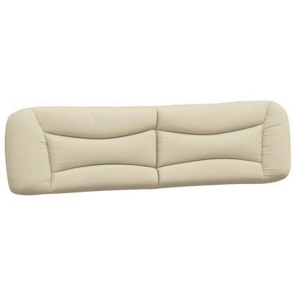 Рамка за легло без матрак Hvar, кремава, 200x200 см, плат