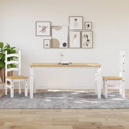 Тоалетка Corona, бяла, 160x80x75 см, бор масив